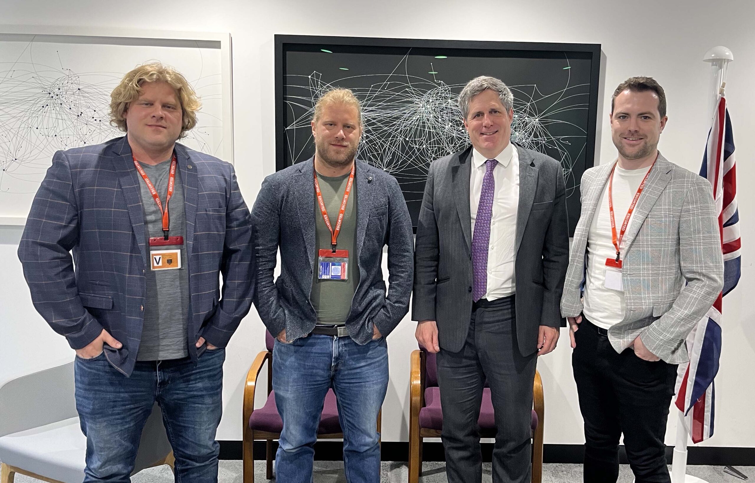 Aerovolt Team meet with Under Secretary of State Anthony Browne MP